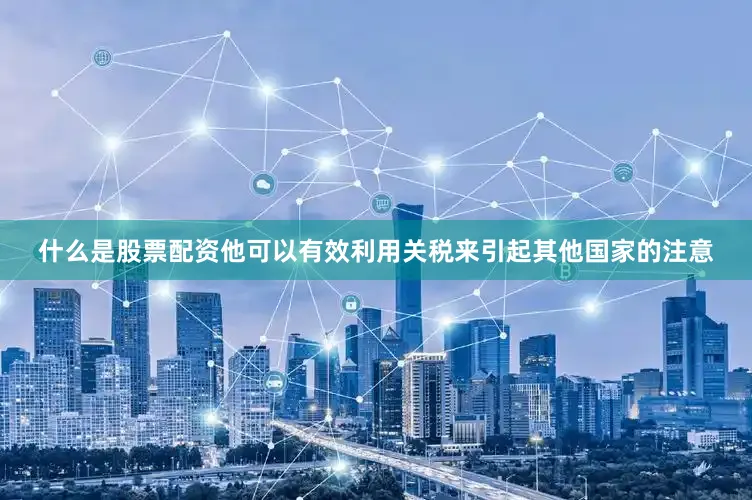 什么是股票配资他可以有效利用关税来引起其他国家的注意